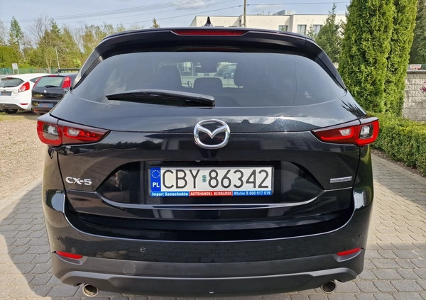 Mazda CX-5 cena 121000 przebieg: 16000, rok produkcji 2022 z Kleszczele małe 781